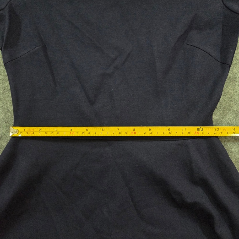 Sarin Mathews Navy Off Shoulder High Low Fit Flare Cocktail Dress Small NWT - Picture 5 of 7
